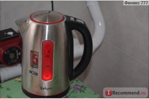 Электрический чайник из нержавеющей стали SATURN ST-EK0015 фото