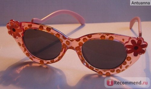 Солнцезащитные очки NEXT Детские в розовой оправе с цветочками (1? - 6 лет) Арт. 761-676-G88 фото