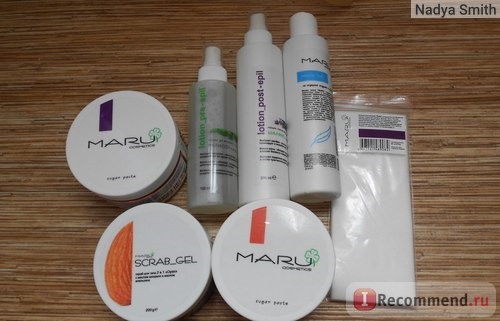 Паста для шугаринга MARU cosmetics твердая фото