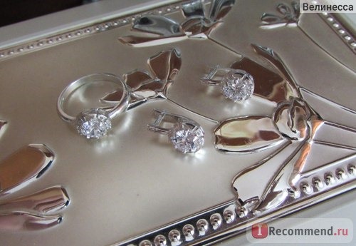Ювелирные изделия ИП Бузанов С.В. Серебряные серьги 925 с фаинитами Арт. С-62 фото