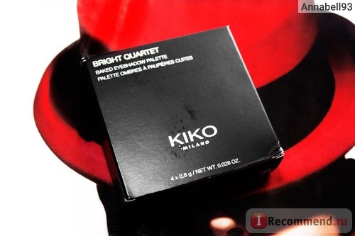  KIKO Bright Quartet Baked Eyeshadow palette 04 Smokye Eyes Profusion