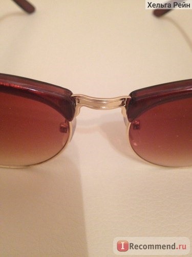 Солнцезащитные очки Aliexpress Mens Womens Retro Half-frame Sunglasses Wayfarer Frame Glasses фото