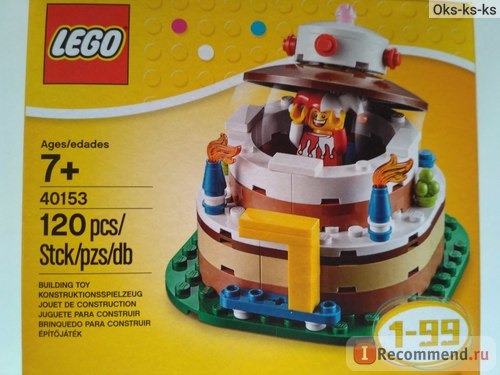 Lego 40153 Торт ко Дню Рождения фото