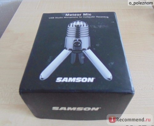 Микрофоны Aliexpress SAMSON Meteor Mic USB condenser microphone Studio Microphone Cardioid for computer notebook network фото