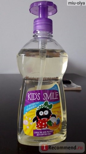 Средство для мытья детской посуды Kids Smile с экстрактом ромашки фото