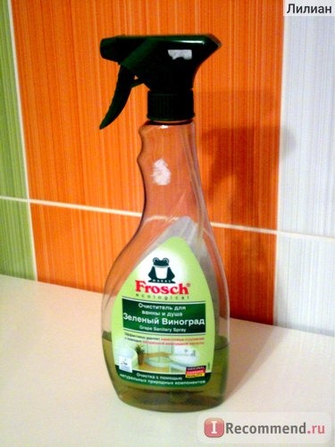 Очиститель для ванны и душа Frosch Grape Sanitary Spray фото