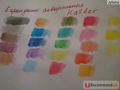 Карандаши цветные акварельные Hatber 24 цвета фото