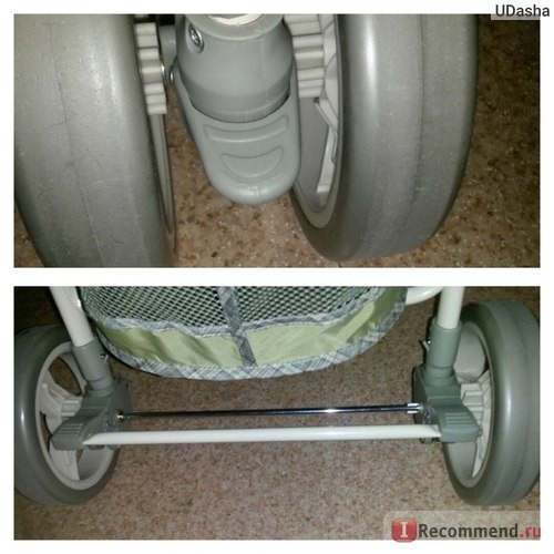 Прогулочная коляска Baby Care Voyager Olive Checkers, фиксация колес