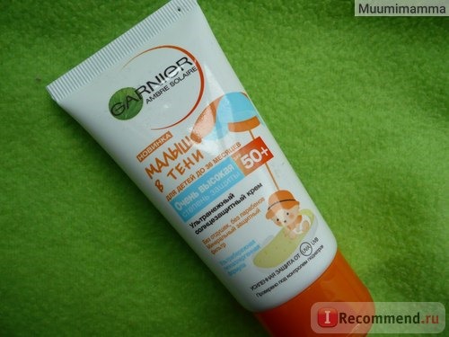 Солнцезащитный детский крем Garnier 