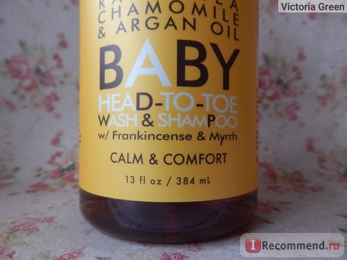 Детский гель для купания Shea Moisture Baby Head-To-Toe Wash & Shampoo, Raw Shea Chamomile & Argan Oil, 13 fl oz (384 ml) фото