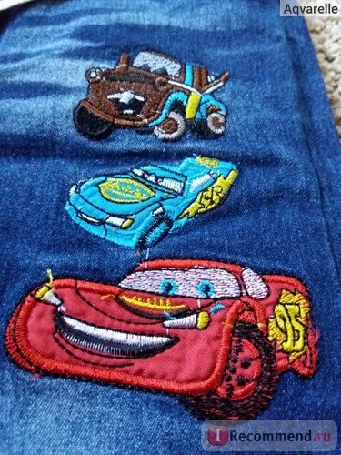Комплект (футболка и штанишки) AliExpress 2017 Car Baby Sets Clothes Summer Wear Suit Children Cars Jeans Suit Child Wear T-Shirts Sets Cartoon Jeans+Shirts 2pcs Suits фото