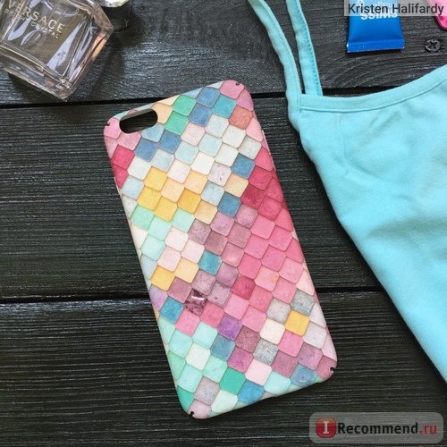 Чехол для телефона Aliexpress KISSCASE Fashion Colorful 3D Scales Phone Cases For iPhone 6 6s 7 Case Korean Girls Mermaid Cover For Apple iPhone 7 6 6s Plus фото