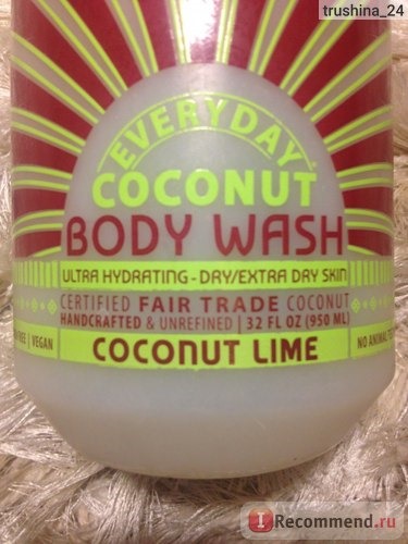 Гель для душа Everyday Coconut Ultra Hydrating Body Wash Coconut Lime фото