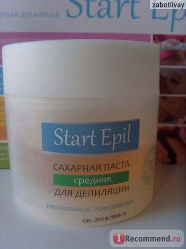 Сахарная паста для депиляции Start Epil средняя фото