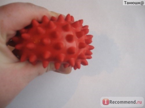  Шипованый мяч массажный резиновый фото
