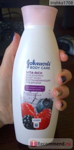 Восстанавливающий гель для душа Johnson's Body Care VITA-RICH фото