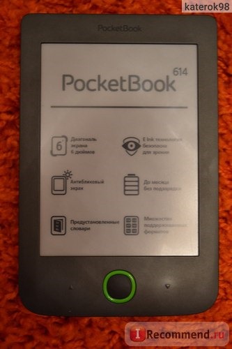 Электронная книга PocketBook 614 фото