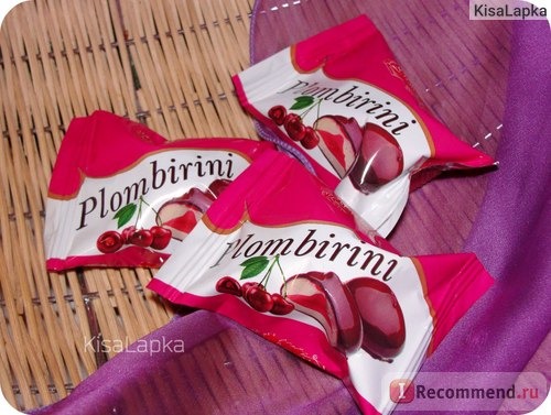 Конфеты Суворов Пломбирини с вишневой начинкой фото