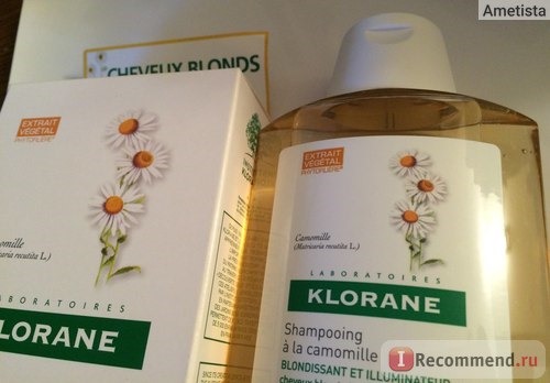 Шампунь Klorane Shampoo with Chamomile Extract Шампунь с Ромашкой для светлых волос фото