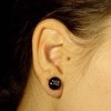Бижутерия Aliexpress Серьги Black Stainless Steel Fake Cheater Ear Plugs Gauge Body Jewelry Pierceing фото