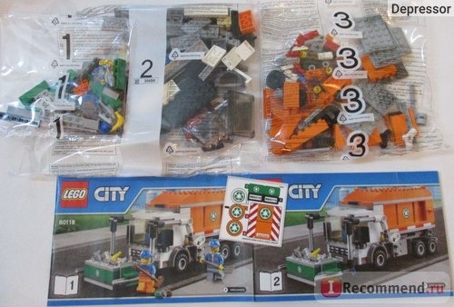 Lego City 60118 - Garbage Truck\Мусоровоз фото