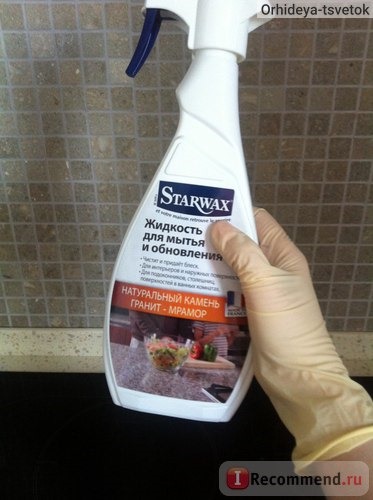 Чистящее средство Starwax Спрей для мытья и обновления Натуральный камень Мрамор Гранит фото