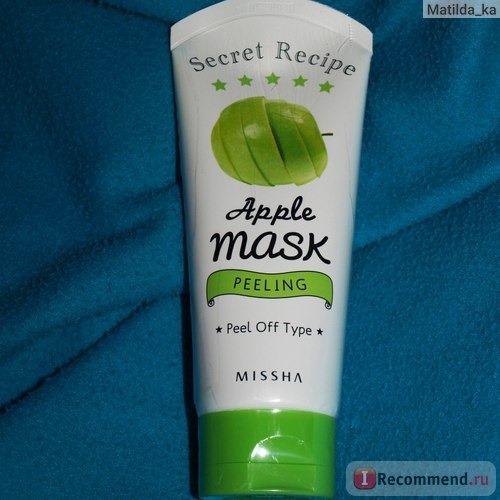 Маска-пленка для кожи лица Missha Secret Recipe Apple Mask с экстрактом яблока фото