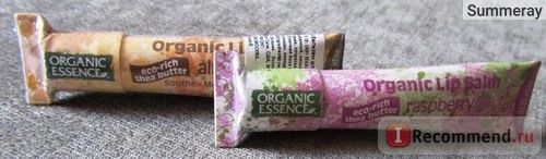Бальзам для губ Organic essence Organic lip balm Raspberry фото