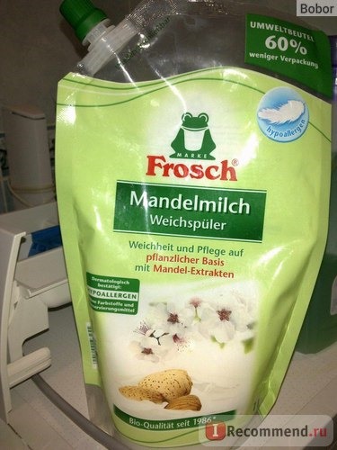 Ополаскиватель для белья Frosch Миндальное молочко фото