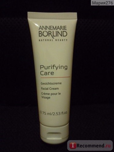 Крем для лица Annemarie Borlind Крем для лица Purifying Care 75 мл фото