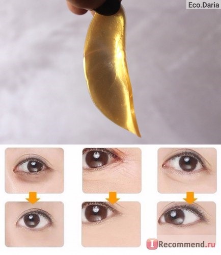 Гидрогелевые патчи для кожи вокруг глаз Aliexpress Natural crystal collagen gold powder eye mask,Anti-Aging ,Anti-puffiness, Dark circle, Anti wrinkle Eyes Care Skin care 10 Pairs фото