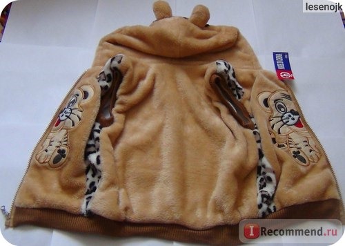 Жилетка AliExpress Retail spring autumn winter kids' boy girl children outwear waistcoat tiger fur vest baby clothing Сhildren фото