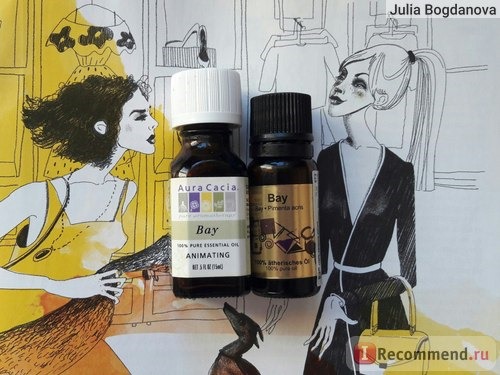 Эфирное масло Aura Cacia 100% Pure Essential Oil, Bay (Бэй) фото