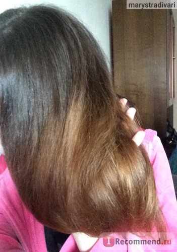 Мои волосы после укладки феном и использования увлажняющего бальзама Estel aqua otium