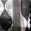 AliExpress Black eco-friendly fabric embossed full of cut flowers yarn beauty net / tulle with blackout curtains for the living room фото