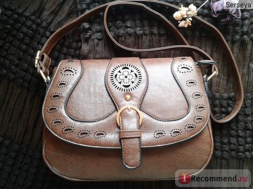 Сумка Aliexpress AmelieGalanti Hot 2015 women leather Hollow Out casual Shoulder Bags Fashion solid PU Crossbody Handbags ladies round Saddle фото