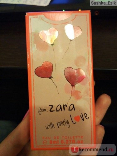 Туалетная вода Zara From Zara with pretty Love фото