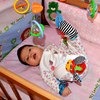 Носки с игрушкой Aliexpress Free shipping, NEW STYLE (4pcs=2 pcs waist+2 pcs socks)/lot,baby rattle toys Sozzy Garden Bug Wrist Rattle and Foot Socks фото