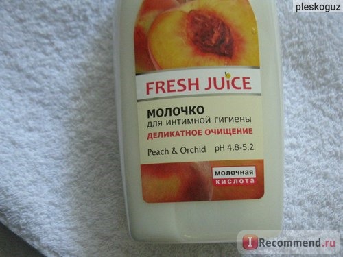 Молочко для интимной гигиены Fresh Juice Персик и орхидея фото