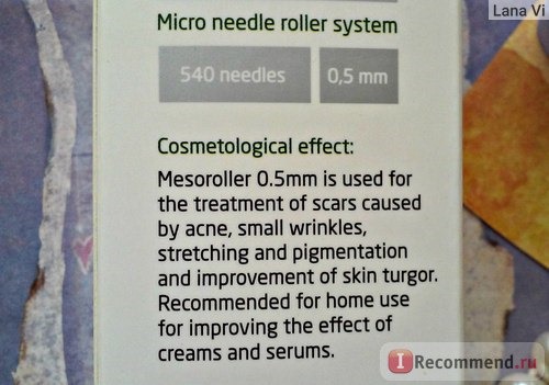 Мезороллер Almea Mesoroller 0.5mm для омоложения кожи лица фото