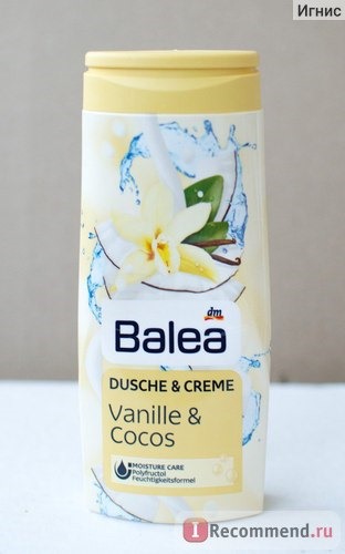 Гель для душа Balea Dusche & Creme Vanille und Cocos фото