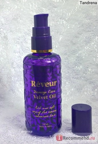 Масло для волос Japan Gateway Reveur Velvet Oil «Увлажнение и Блеск» фото