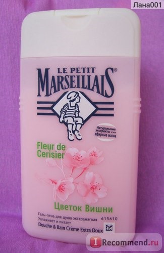 Гель-пена для душа Le Petit Marseillais Цветок вишни фото