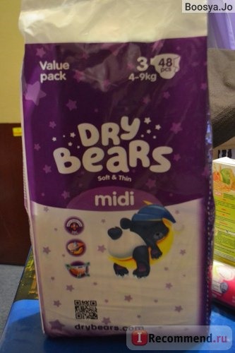 Подгузники Dry Bears Soft&thin фото