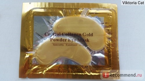 Гидрогелевые патчи для кожи вокруг глаз Aliexpress Natural crystal collagen gold powder eye mask,Anti-Aging ,Anti-puffiness, Dark circle, Anti wrinkle Eyes Care Skin care 10 Pairs фото