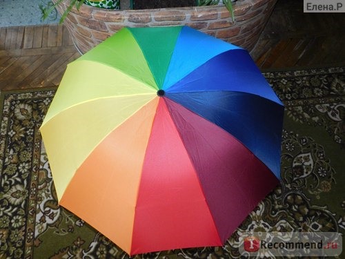 Зонт Aliexpress 1 pcs Fashion rainbow umbrella umbrella rain women Extreme Popularity Creative Three Folding Umbrella фото