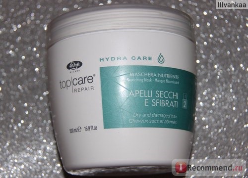 Интенсивная питательная маска Lisap Milano Hydra Care - Nourishing Mask фото