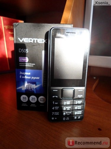Мобильный телефон Vertex D505 фото