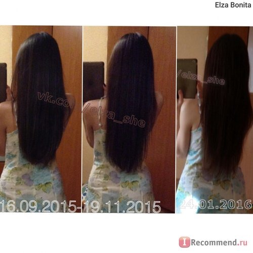 Рост за 4 месяца после БАД Эксперт волос