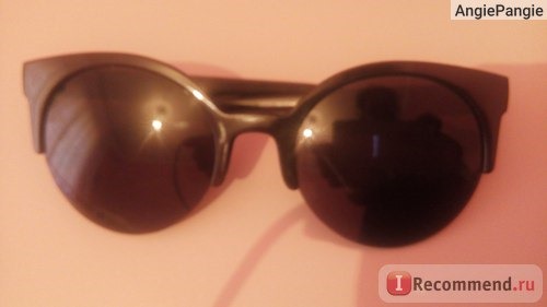Солнцезащитные очки Aliexpress Stylish Cat Eye Sunglasses Women Eyewear Semi-Rimless Sunglasses Super Round Circle Cat Eye Sunglasses PMPJ093*65 фото